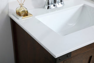 36 inch  Single Bathroom Vanity in Espresso with Backsplash