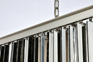 Sydney 12 light polished nickel Chandelier Silver Shade (Grey) Royal Cut Crystal