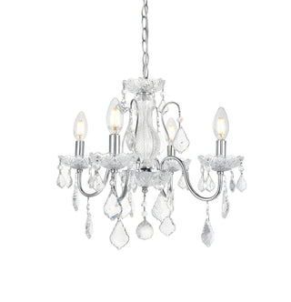 St. Francis 4 light Chrome Pendant Clear Royal Cut Crystal