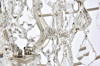 Geneva 5 light polished nickel Pendant Clear Royal Cut crystal