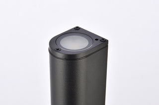 Raine Integrated LED wall sconce in black