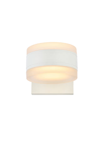 Raine Integrated LED wall sconce in white
