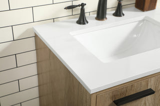 24 inch Single bathroom vanity in natural oak