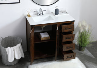 36 inch  Single Bathroom Vanity in Espresso