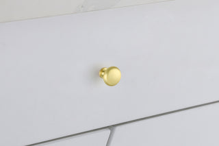 Cadon 1.2" Diameter Brushed Gold Mushroom Knob Multipack (Set of 10)