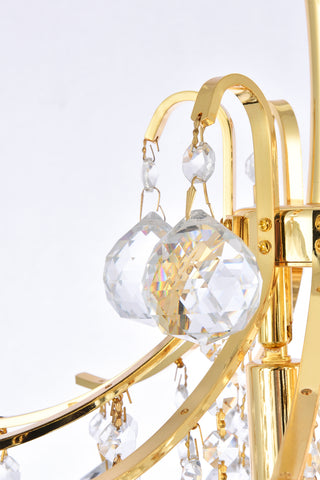 Toureg 3 light Gold Pendant Clear Royal Cut Crystal