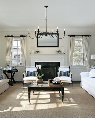 Rohan 54 inch chandelier in Matte Black