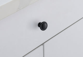 Logyn 1.3" Diameter Matte Black Mushroom Knob Multipack (Set of 10)