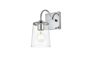 Avani 1 light Chrome and Clear Bath Sconce