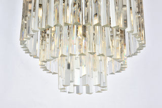 Sydney 9 light polished nickel Flush Mount Clear Royal Cut Crystal