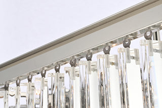Sydney 21.5 inch square crystal chandelier in polished nickel
