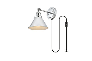 Blaise 1 light Chrome plug in wall sconce