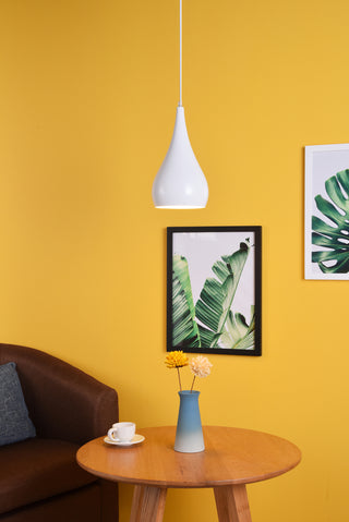 Nora 1 Light White Pendant