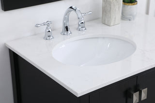 32 inch Single Bathroom Vanity in Black