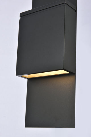 Raine Integrated LED wall sconce  in black