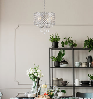 Elise 17 inch pendant in chrome