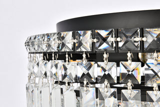 Maxime 20 inch black flush mount