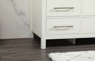 60 inch Single bathroom vanity in white