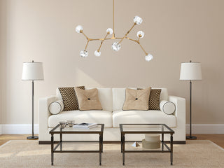 Zayne 8 Light Pendant in Gold
