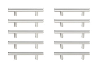 Quinn 3" Center to Center Brushed Nickel Bar Pull Multipack (set of 10)