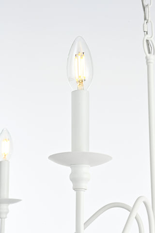Rohan 30 inch chandelier in White