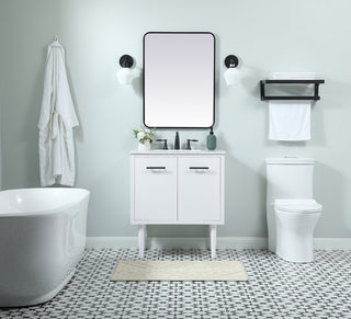 30 inch Single bathroom vanity in white
