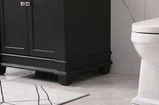 30 inch Single bathroom vanity set in black