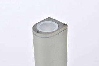 Raine Integrated LED wall sconce in silver