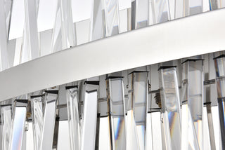 Serephina 30 inch crystal bath sconce in chrome