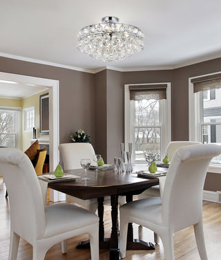 Savannah 18 inch flush mount in chrome