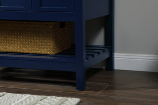 32 inch Single bathroom vanity in blue