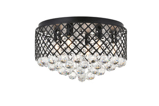 Tully 6 light Matte Black Flush Mount