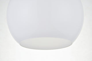 Baxter 1 Light Chrome Flush Mount With Frosted White Glass