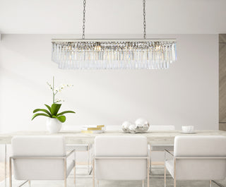 Sydney 12 light polished nickel Chandelier Clear Royal Cut Crystal