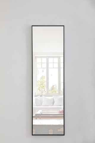 Metal frame Rectangle Mirror 18 inch Black