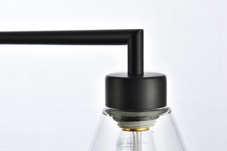 Mera 3 lights black pendant