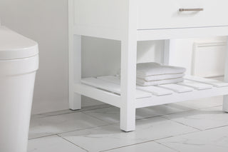 30 inch Single bathroom vanity in white