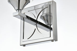 Harris 1 light Chrome and Clear Bath Sconce