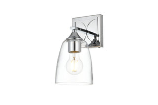 Harris 1 light Chrome and Clear Bath Sconce