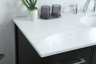 54 Inch SIngle Bathroom Vanity In Black