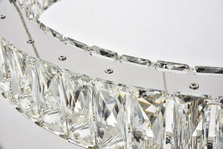 Monroe Integrated LED chip light Chrome Chandelier Clear Royal Cut Crystal