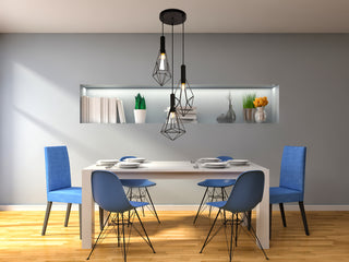 Jago Collection Pendant D16.0 H30.4 Lt:3 Black Finish