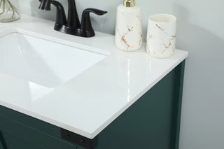 30 inch Single bathroom vanity in green