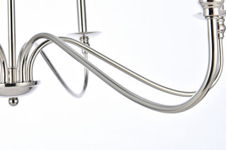 Rohan 30 inch chandelier in polished nickel
