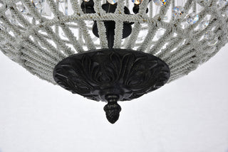 Olivia 3 light Dark Bronze Pendant Clear Royal Cut Crystal