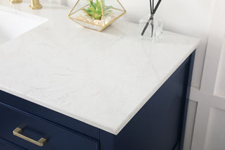 60 inch Single bathroom vanity in blue