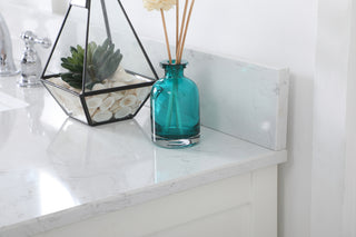 48 inch Single bathroom vanity in white with backsplash