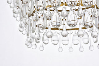 Nordic 5 lights brass pendant