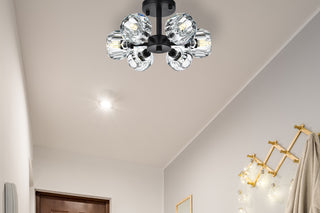 Eren 14 inch Flush Mount in Black
