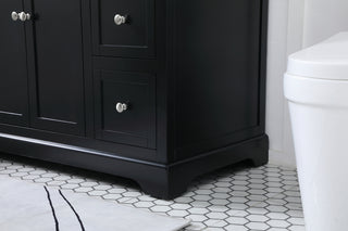 48 inch Single bathroom vanity in black